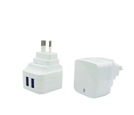 2 Port Fordable Wall Mount Charger Usb Wall Charger Universal Adapter Changable Plug Eu/Us/Aus/Uk 5v2.1a