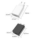 18W 5V 9V 12V Fast Wall Charger , QC3.0 Power Adapter For Iphone