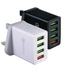 4 Port Multiple USB Travel Adapter 18W Multi Port USB Power Adapter