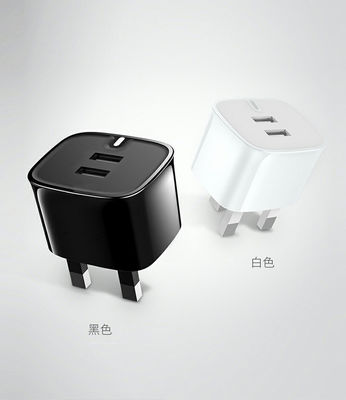 2.4a Dual Usb Wall Charger Fast Charging Travel Wall Charger 12w Uk Plug Mains Adapter