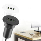 Office Desktop Usb Charger Station Hidden 3 Ports Fast Charging Ac Adapter Usb 3.0 Usb Wall Charger Adapter