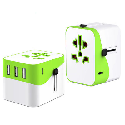 4 Port Foldable Fast Wall Charger CA01005 Universal Adapter Changeable Plug 20W 5V4.0A