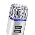 Fast Charge 2 USB Aluminum Air Purifier Car Charger 12W DC 5V