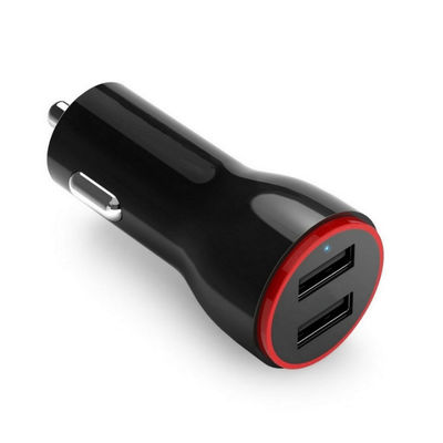 Glowing LED 4.8A Fast Car Phone Charger USB Mini Car Charger Lighter