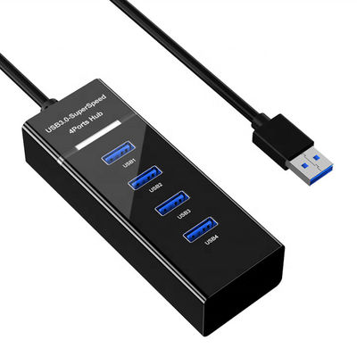 OEM Multiple USB Hub Splitter , Multi Expander 4 Port Superspeed USB 3.0 Hub