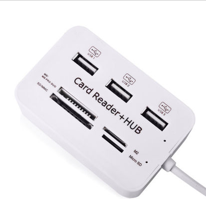 ABS 7 In 1 Multiport USB HUB Splitter For Desktop / Laptop