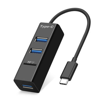 USB C To 3 Port USB 2.0 Hub Adapter , Mini USB C Hub Adapter