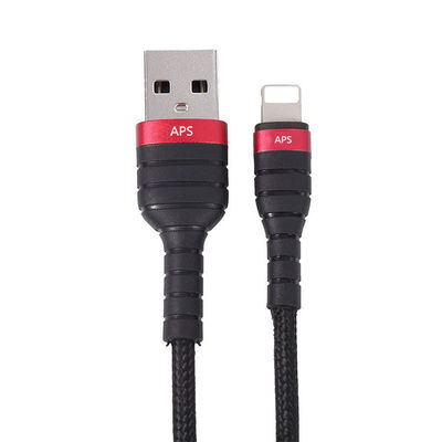 1.2M 2M Fast Charging USB Cable Aluminum Alloy PP Yarn Braid USB A Data Cable