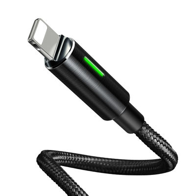 Auto Cut Off Nylon Quick Charging Cable Smart Disconnect Intelligent USB Date Cable