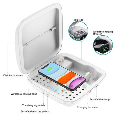 Sterilizer Wireless Charger Esterilizador Anti Virus UVC Disinfection Box 10W