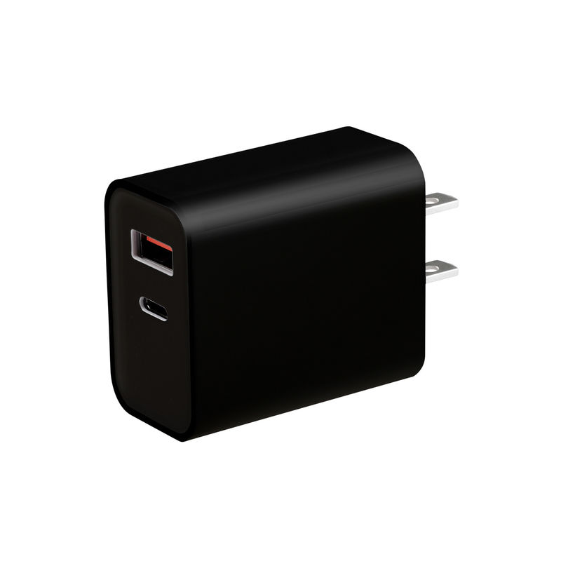 18w Type C PD Charger 5V 9V 12V Dual USB Wall Power Adapter
